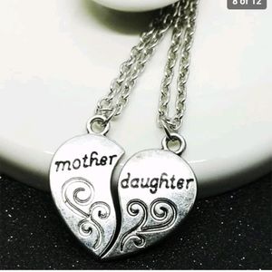 2pc mother daughter necklace